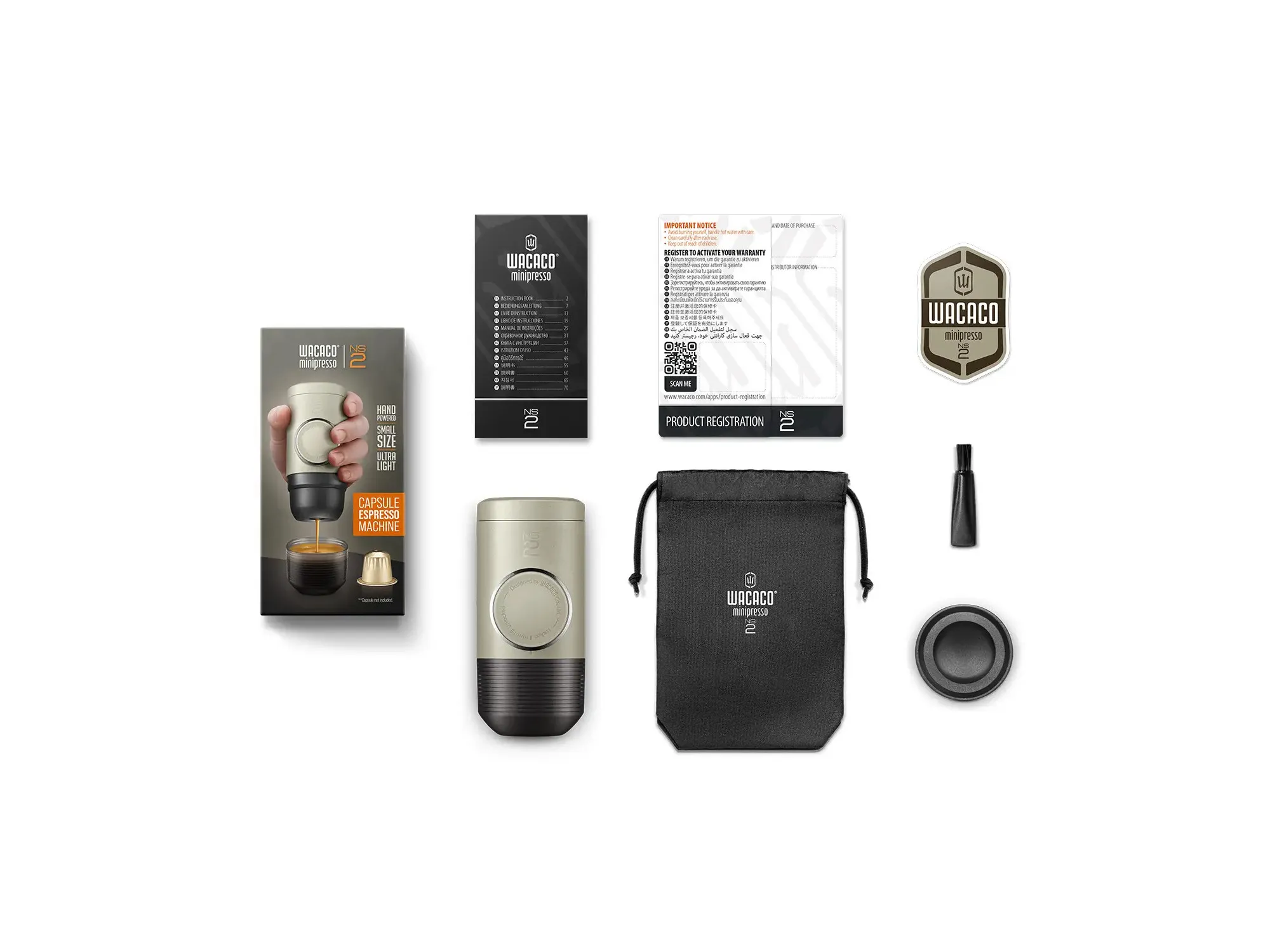 Wacaco Minipresso NS2 | Espresso manuale portatile | SNAILER®