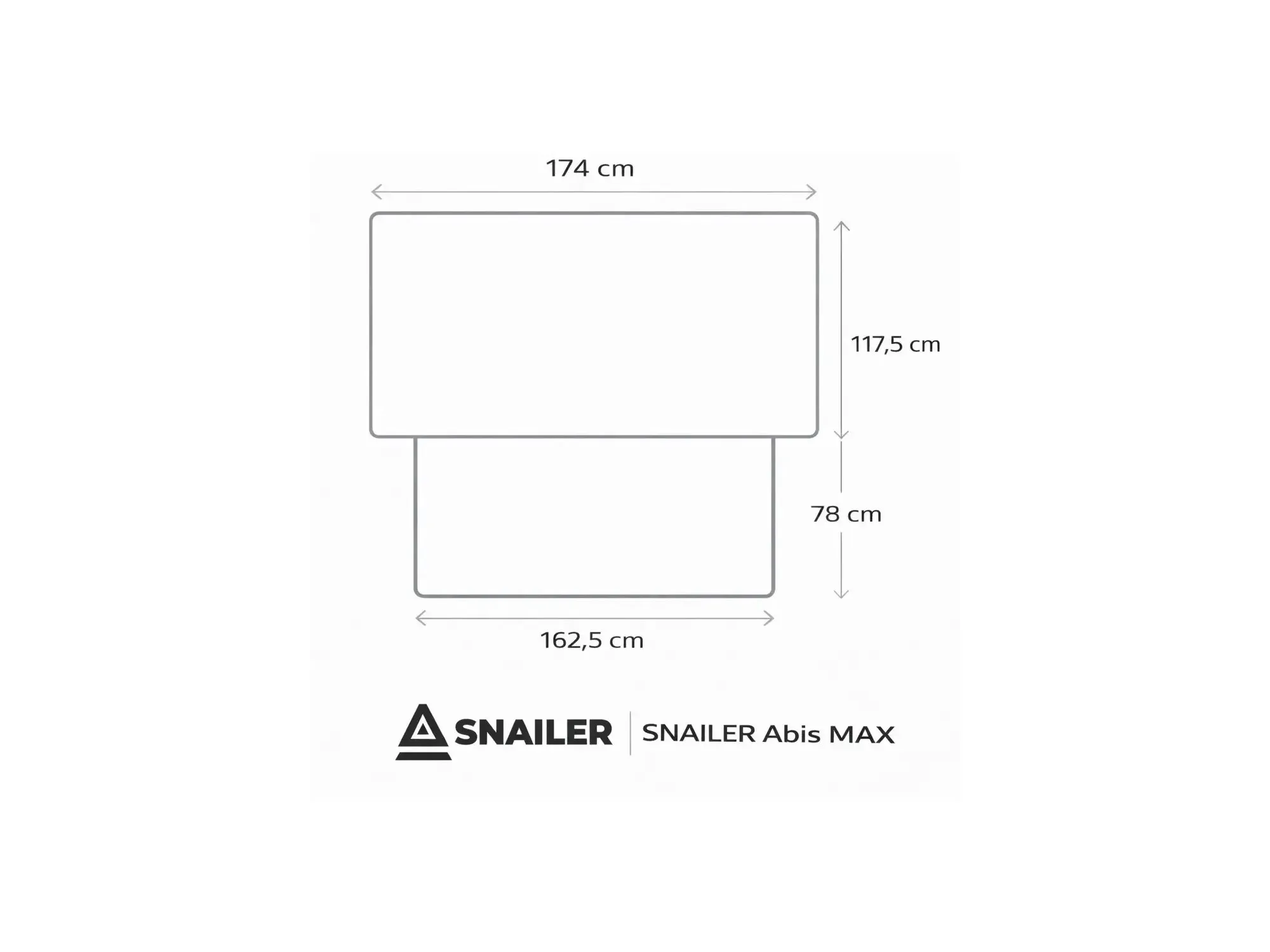 SNAILER® Abis MAX – tenda da tetto rigida per famiglie