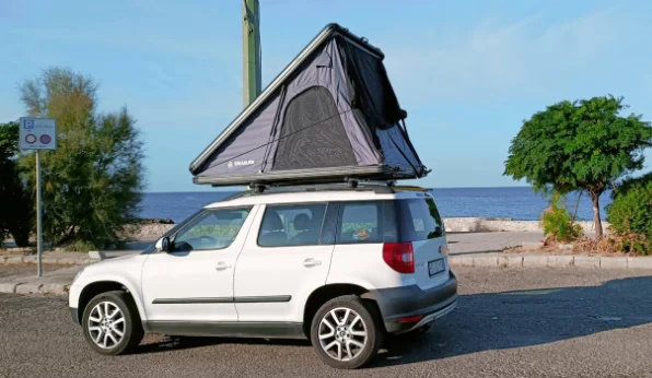 Snailer Alduo tenda da tetto su Skoda Yeti - foto cliente da Italia